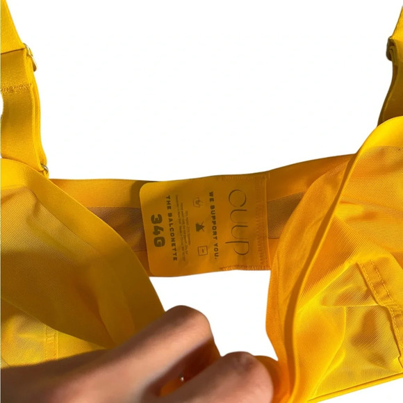Balconette Mesh Bra in Marigold - Picture 3 of 5